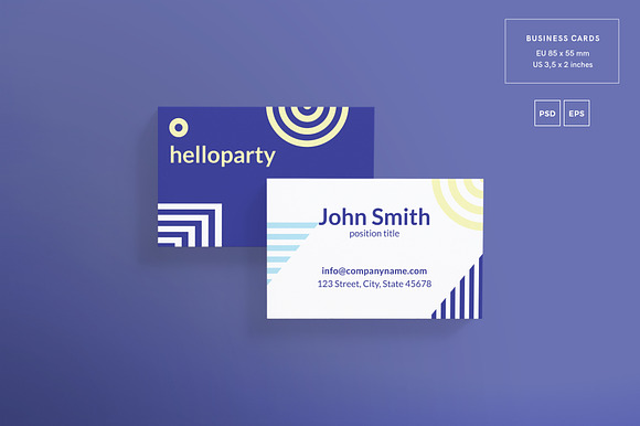 Branding Pack | Hello Party in Branding Mockups - product preview 2