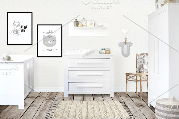 Kids Room Wall/Frame Mock Up 24 in Print Mockups - product preview 8