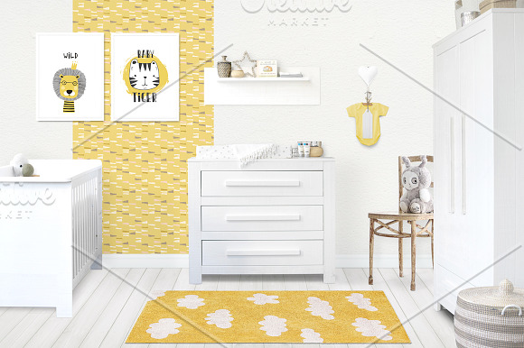 Kids Room Wall/Frame Mock Up 24 in Print Mockups - product preview 11