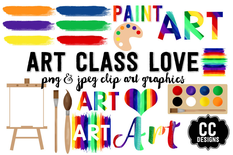 Art Class Love Graphic Text