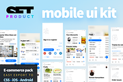 Responsive mobile UI kit e-commerce