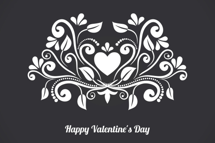 Valentine Blackboard Heart in Illustrations - product preview 8