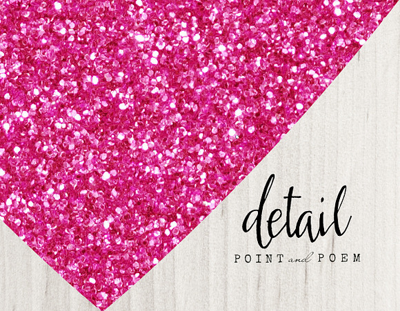 Hand Drawn Pink Glitter Hearts in Illustrations - product preview 1