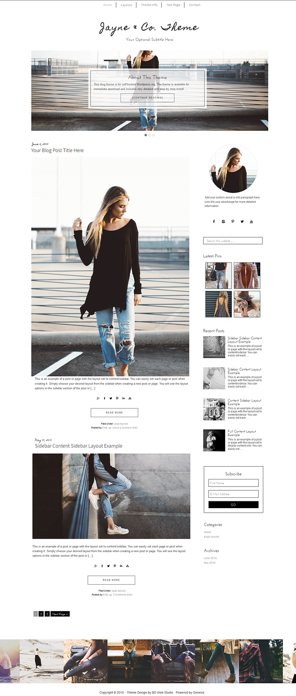 Fashion WordPress Theme  in WordPress Blog Themes - product preview 1
