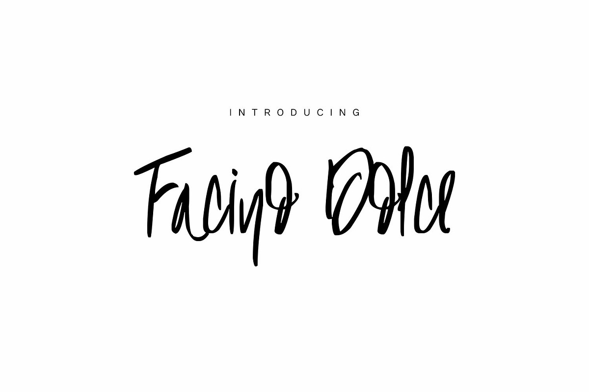 Facino Dolce in Script Fonts - product preview 8