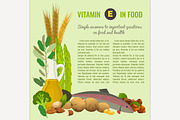 Healthy Food Vitamin E Banner