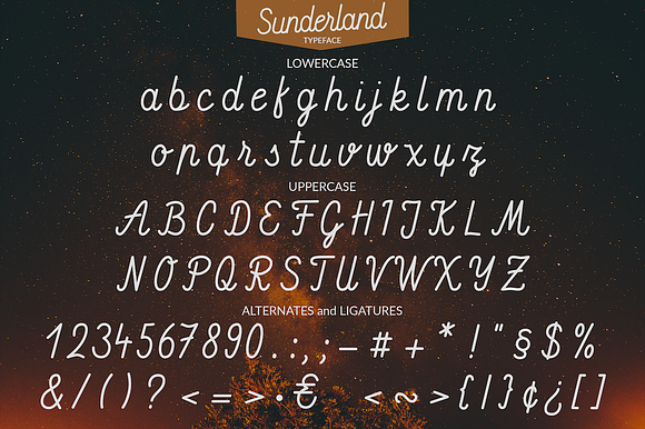 Sunderland - Smooth script font in Script Fonts - product preview 1