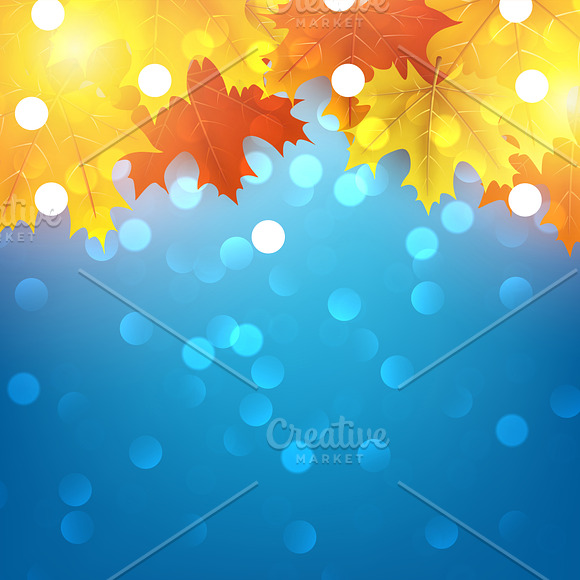 Autumn set with maple leaves in Illustrations - product preview 2