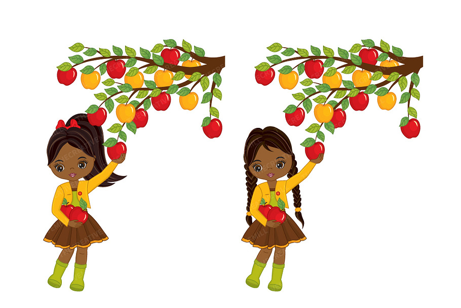Vector Apples Clipart in Illustrations - product preview 8