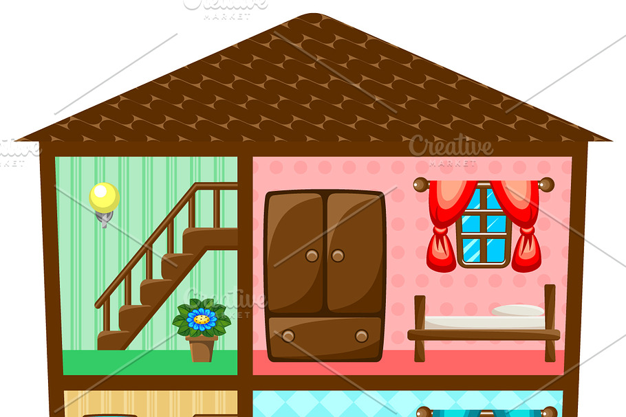 House in a cut in Illustrations - product preview 8