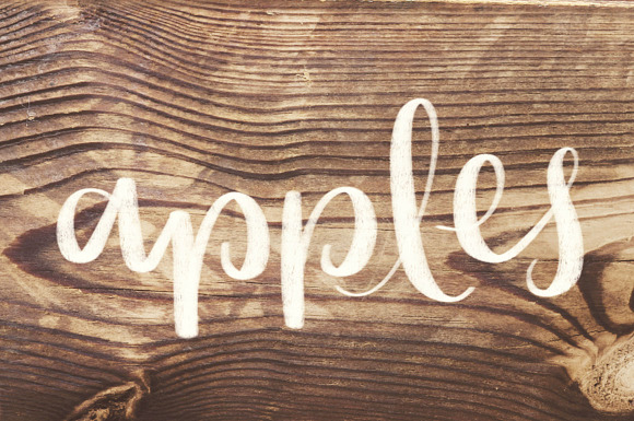 Wood Grain Lettering Procreate Brush in Photoshop Brushes - product preview 3