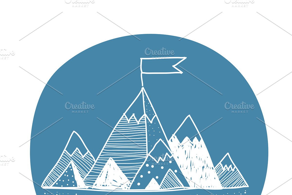 Vector of mountain in Illustrations - product preview 8