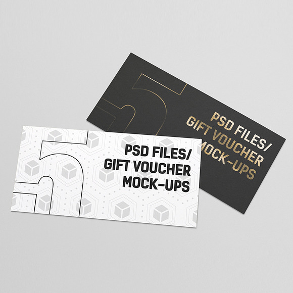 Gift Voucher Muck-Ups in Print Mockups - product preview 3