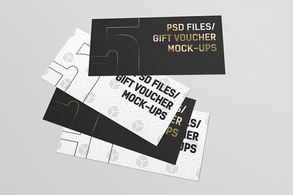 Gift Voucher Muck-Ups in Print Mockups - product preview 5