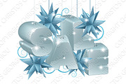 Christmas or New Year Sale Ornaments