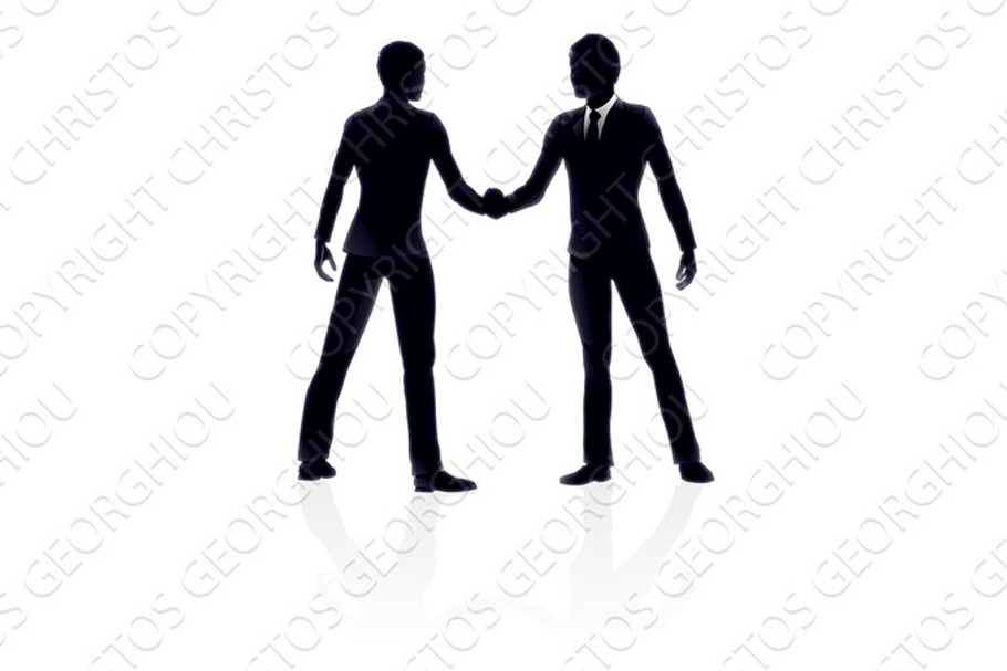 Business people handshake illustration in Illustrations - product preview 8