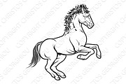 Stylised horse illustration