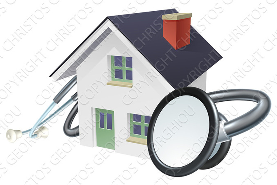 House Stethoscope Concept in Illustrations - product preview 8