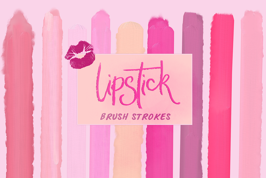lipstick brush strokes
