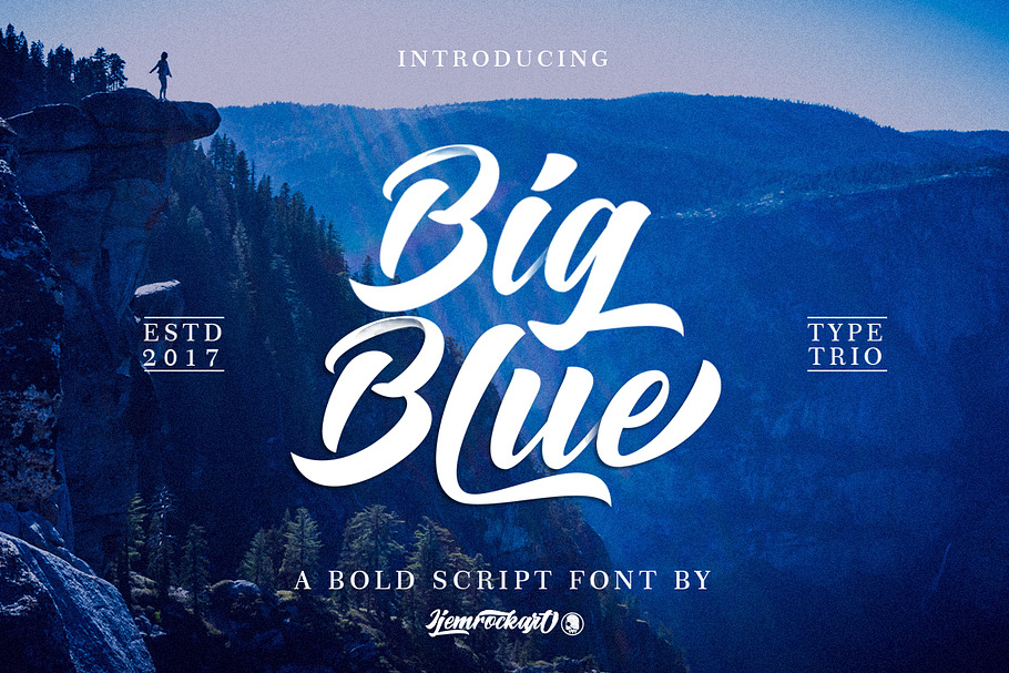 SPECIAL PRICE | Big Blue in Script Fonts - product preview 8