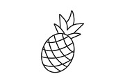 Pineapple linear icon
