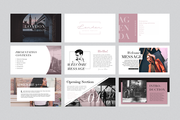 LONDON Keynote Template + Gift in Keynote Templates - product preview 1