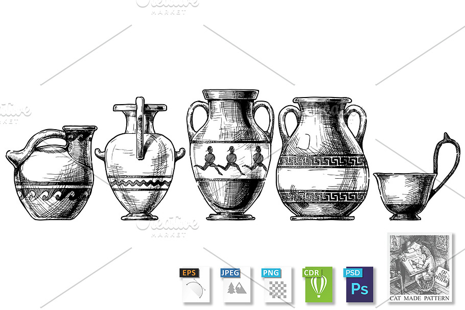 Pottery of ancient Greece in Illustrations - product preview 8