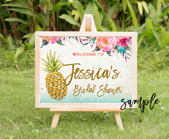 tropical summer mock up in Print Mockups - product preview 4