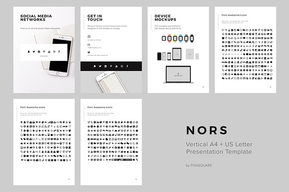 NORS A4 Vertical Keynote + 20 Photos in Keynote Templates - product preview 21
