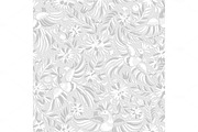 vector Mexican white embroidery seamless pattern