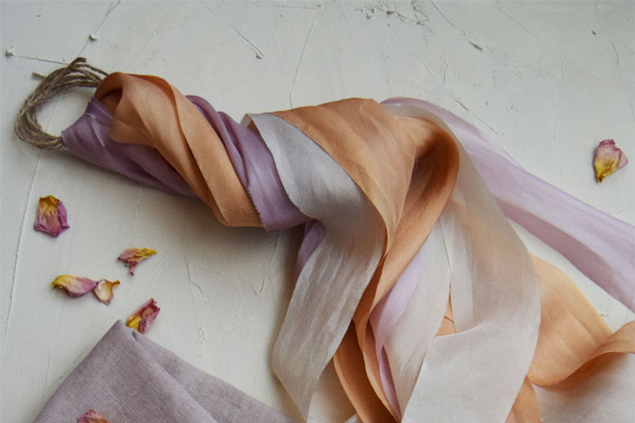 Handmade Paper Mockup | Silk Ribbons in Print Mockups - product preview 8