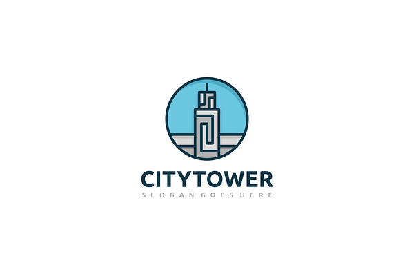 Tower-Real estate Logo