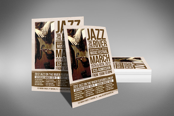 Jazz Music Festival Flyer in Flyer Templates - product preview 2