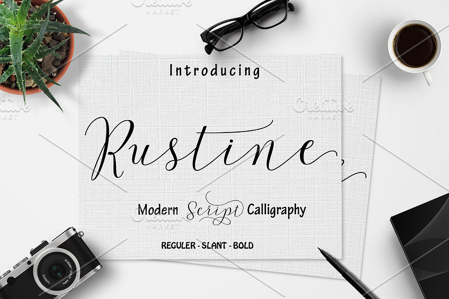 Rustine Script in Script Fonts - product preview 8