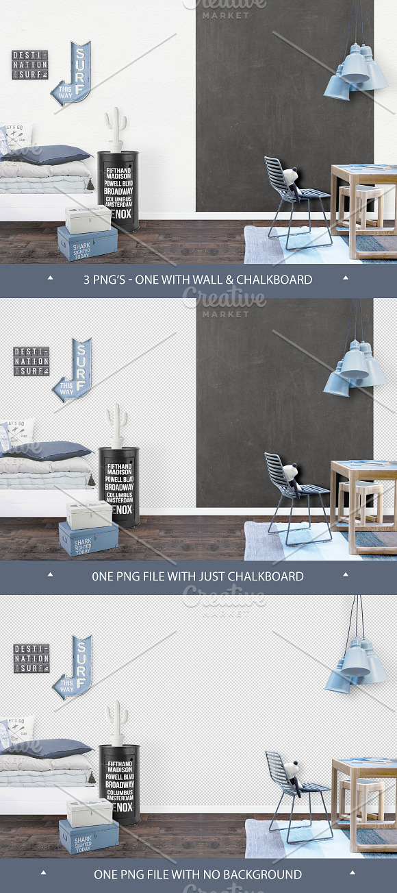 Kids Room Wall/Frame Mock Up 26 in Print Mockups - product preview 4