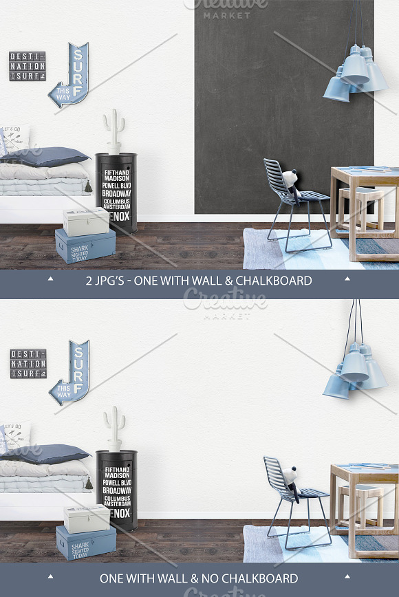 Kids Room Wall/Frame Mock Up 26 in Print Mockups - product preview 5