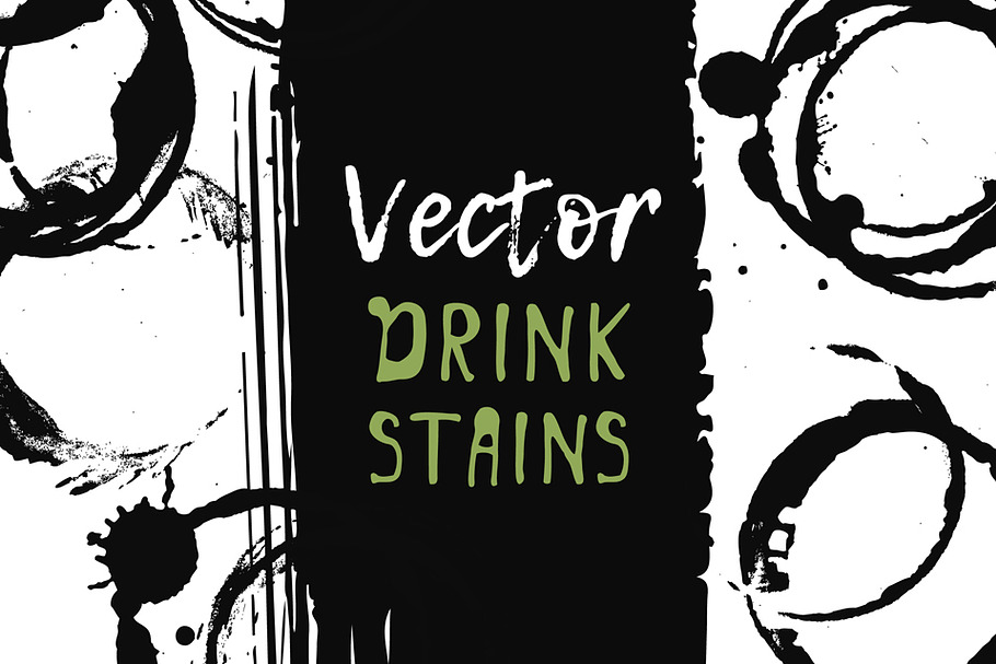 Vector drink stains