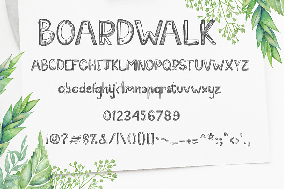 Rustical Boardwalk  in Display Fonts - product preview 1
