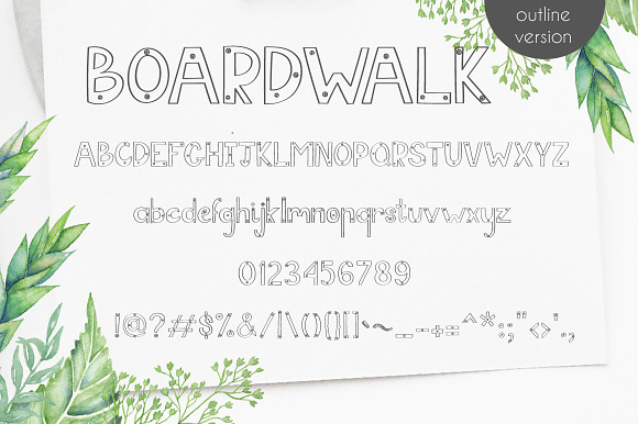 Rustical Boardwalk  in Display Fonts - product preview 2