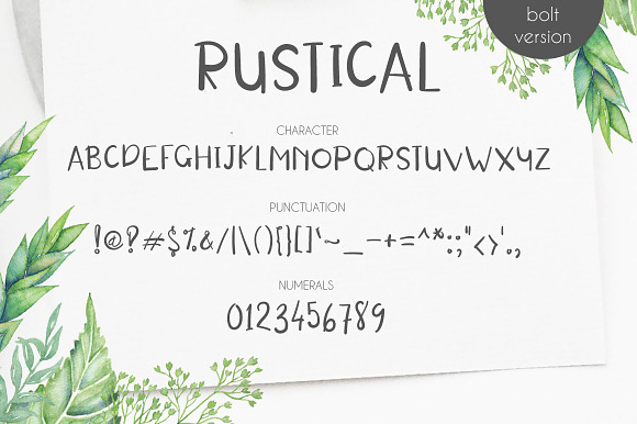 Rustical Boardwalk  in Display Fonts - product preview 7