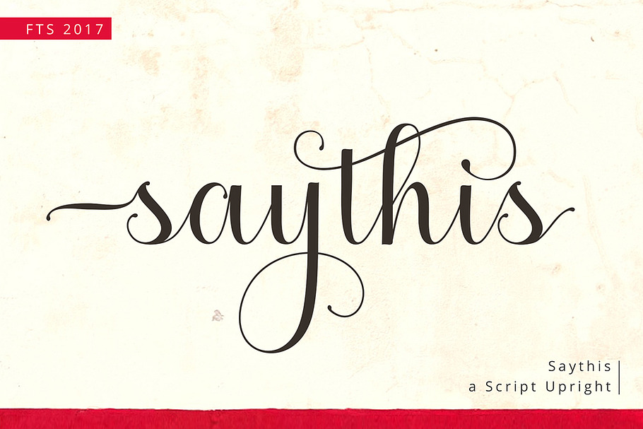 Saythis Script Upright in Script Fonts - product preview 8