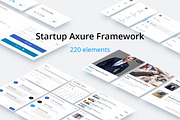 Startup Axure Template-220 elements