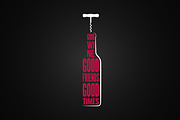 wine bottle logo design background