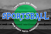 Sportsball: fun font with alternates