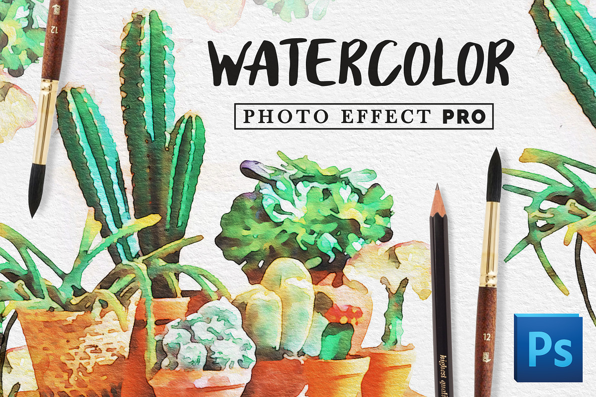 Watercolor Photo Effect Pro in Photoshop Plugins - product preview 8