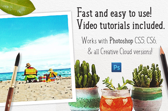 Watercolor Photo Effect Pro in Photoshop Plugins - product preview 4
