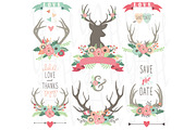 Wedding Floral Antlers Collections