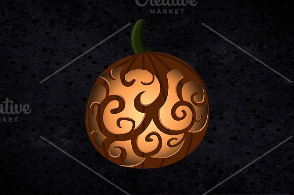 Big O' Jack O' Lanterns Collection  in Illustrations - product preview 1