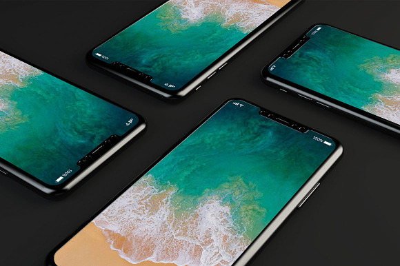 Apple iPhone X - Mockup in Mobile & Web Mockups - product preview 4