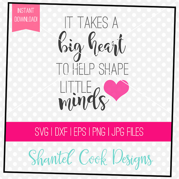 Takes a Big Heart - SVG Cut File in Graphics - product preview 1